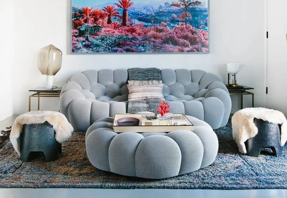 bubble 2 couch blue